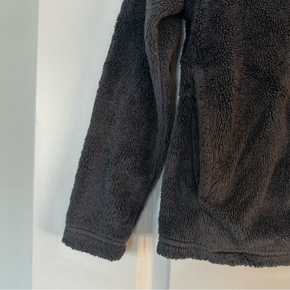 The North Face Girls Gray Fleece Full Zip Jacket Size M (10) - Picture 4 of 13